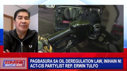 Pagbasura sa Oil Deregulation Law, inihain ni ACT-CIS Partylist Rep. Erwin Tulfo