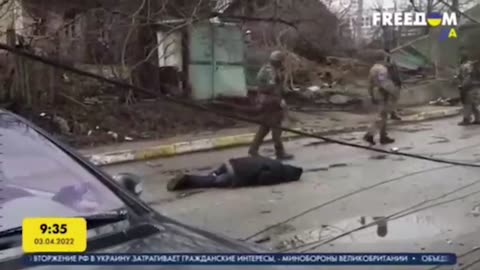 Fragments of a video showing the Ukrainian army spreading