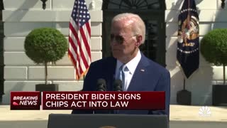 President Biden signs Chips Act into law