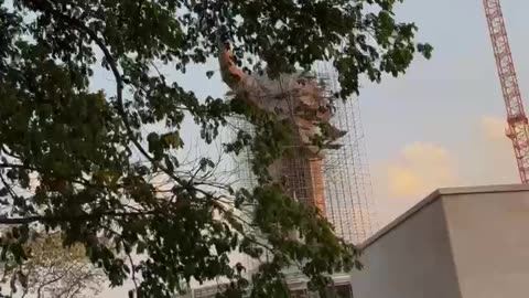 125 ft tall ambedkar statue in Hyderabad