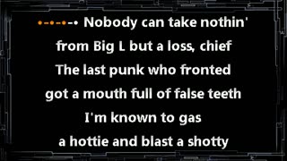 Big L • Put It On (CC) [Karaoke Instrumental Lyrics]