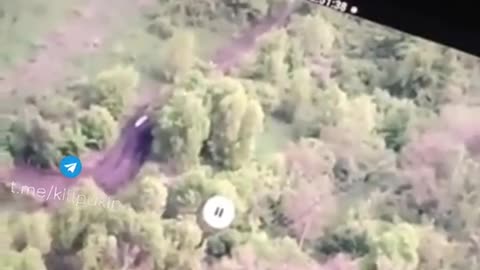 Russian APC Hits a Mine