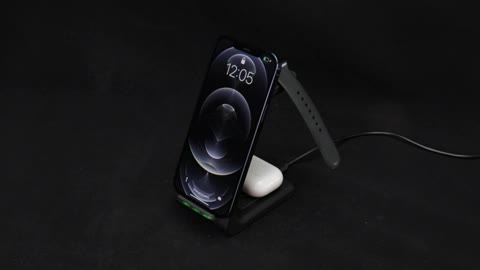 Wireless Charger Stand, CIYOYO 3 in 1 Fast Wireless Charging Station Dock for Apple Watch Series