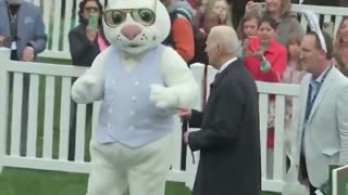 Joe Biden Asks The Easter Bunny What to Do