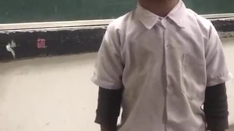 Indian Cute Little Boy singing Difficult RAP