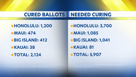 Hundreds of Hawaii Primary Election ballots 'cured' due to signature issues