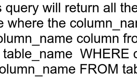 SELECT values of a column that are not in another column in the same table MySQL