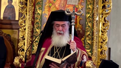 Patriarch of Jerusalem in Bethlehem for quiet Orthodox Christmas