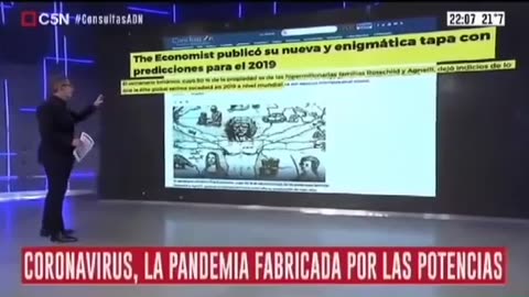 La RAI italiana explicando en el 2015 como EEUU y China crearon el Covid