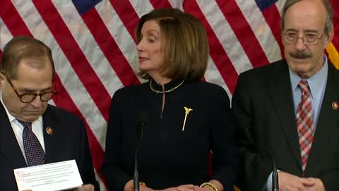 Speaker Pelosi Holds A Press Conference To Announce Impeachment