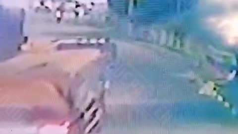 Video momento que motociclista pierde el control en accidnete en piedecuesta