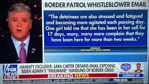 Hannity with Sara Carter reveal Border Patrol Whistle blower Emails