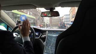 Amsterdam, Netherlands -- Tesla Taxi Tour of Center City