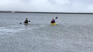 Kayaks at Half Moon Bay