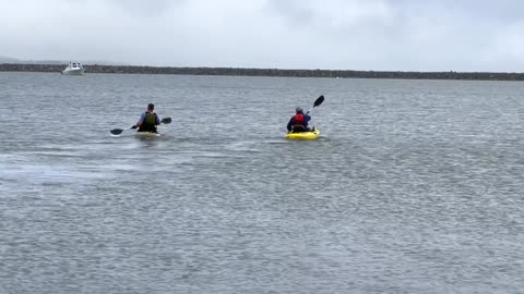 Kayaks at Half Moon Bay