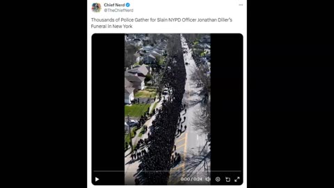 30K Plus Police Officers Attend NYPD Officer Jonathan Diller’s Funeral! (Videos)!