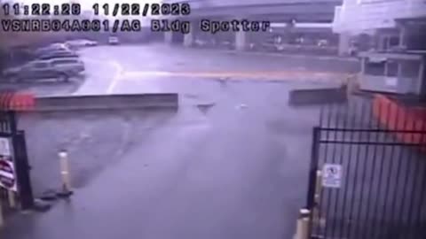 CCTV footage captured the moment of the explosion at US Canada border!