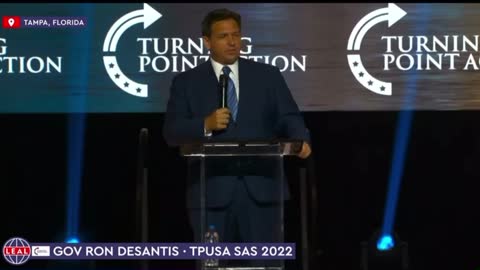 At TPUSA DeSantis says Florida does not indoctrinate kids via education system