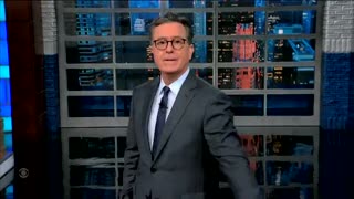 Stephen Colbert says he is willing to "pay $15 a gallon because I drive a Tesla"