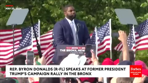 'The Bronx Is Now MAGA Country!': Byron Donalds Drops The Hammer On Biden At Trump NYC Rally