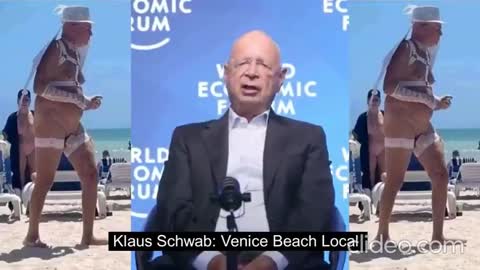 KLAUS SCHWAB JUST "HANGIN OUT" AT THE BEACH IN VENICE BEACH CALIFORNIA