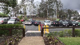 Hail Pummels Australian Carpark