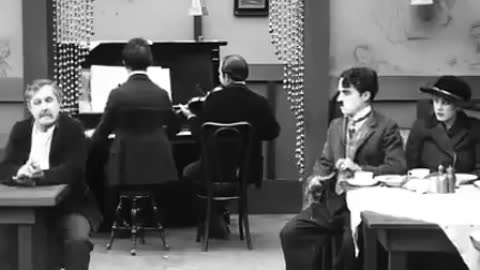 charlie chaplin comedy in restaurant too funny