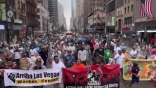 Illegal Aliens are Marching in New York City Shouting “Abolish Ice”