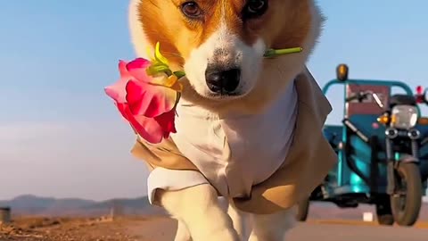 #The Cutest Dog #Corgi #The cutest dog, little aunt, take care of it!