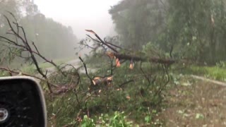 Couple Surprised at Witnessing a Tornado