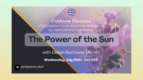 The Power of the Sun | Clubhouse Discussion