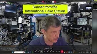 Fake sunset from the International Fake Station