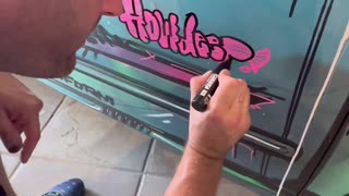 Amazing Spray painting art - decks helmets and cars