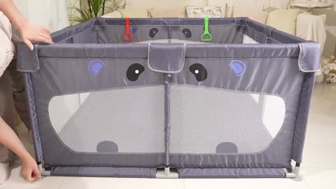 LABIGO Baby Playpen with Mat, 50" x 50"