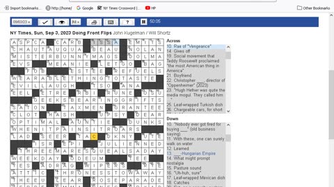 NY Times Crossword 30 Jul 23, Sunday