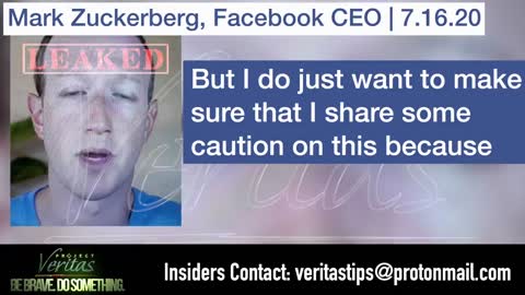 Exposed! Mark Zuckerberg questions Covid Vaccine