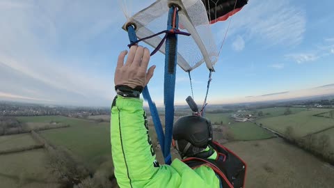 My First Tracking BASE Jumping from a Paramotor