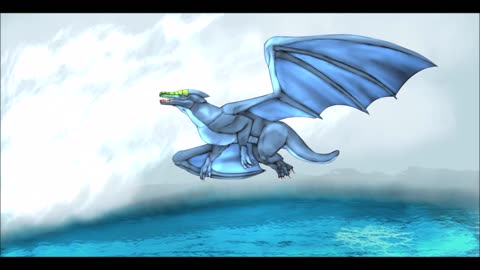 Cethi over the sea - Dragon Speedpaint