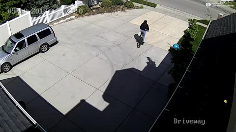 Bike Thief Receives Instant Karma