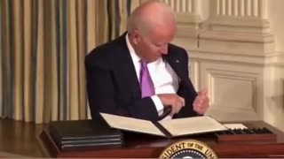 Biden Struggles to Put His Pen in His Pocket