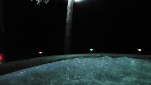 Relaxing in the hot tub 3