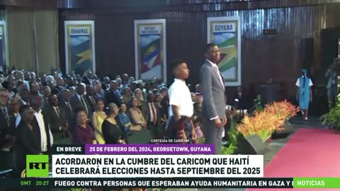 Acuerdan en cumbre de la CARICOM que Haití celebre elecciones hasta antes de septiembre de 2025