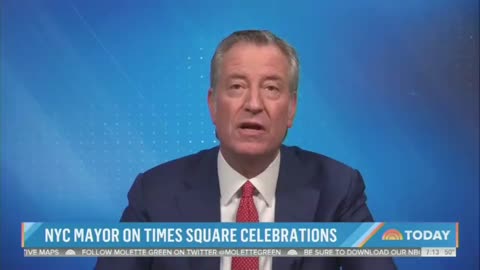 Bill de Blasio on canceling Times Square celebrations