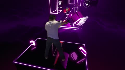 First attempts with nitoryu in VR Beat Saber BTS Blood, Sweat & Tears.