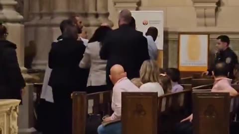 Pro-Palestinian protesters disrupt Easter service at St. Patrick's Cathedral in New York