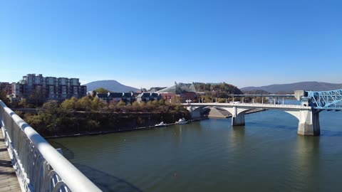 Walking the Walnut Street Bridge