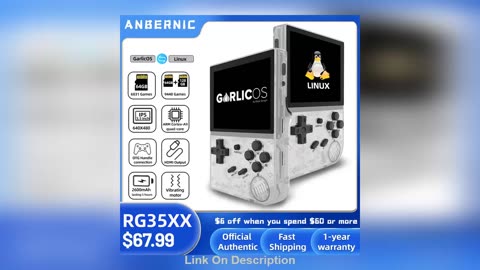 Get ANBERNIC RG35XX Updated Portable Retro Handheld