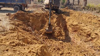 Building a fish pond and using the dirt to build roads