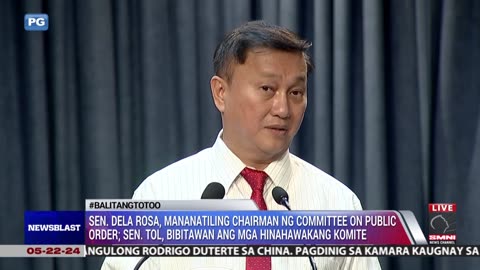 Sen. Dela Rosa, mananatiling chairman ng Committee on Public Order