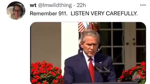 George W. Bush slips up, or does he?